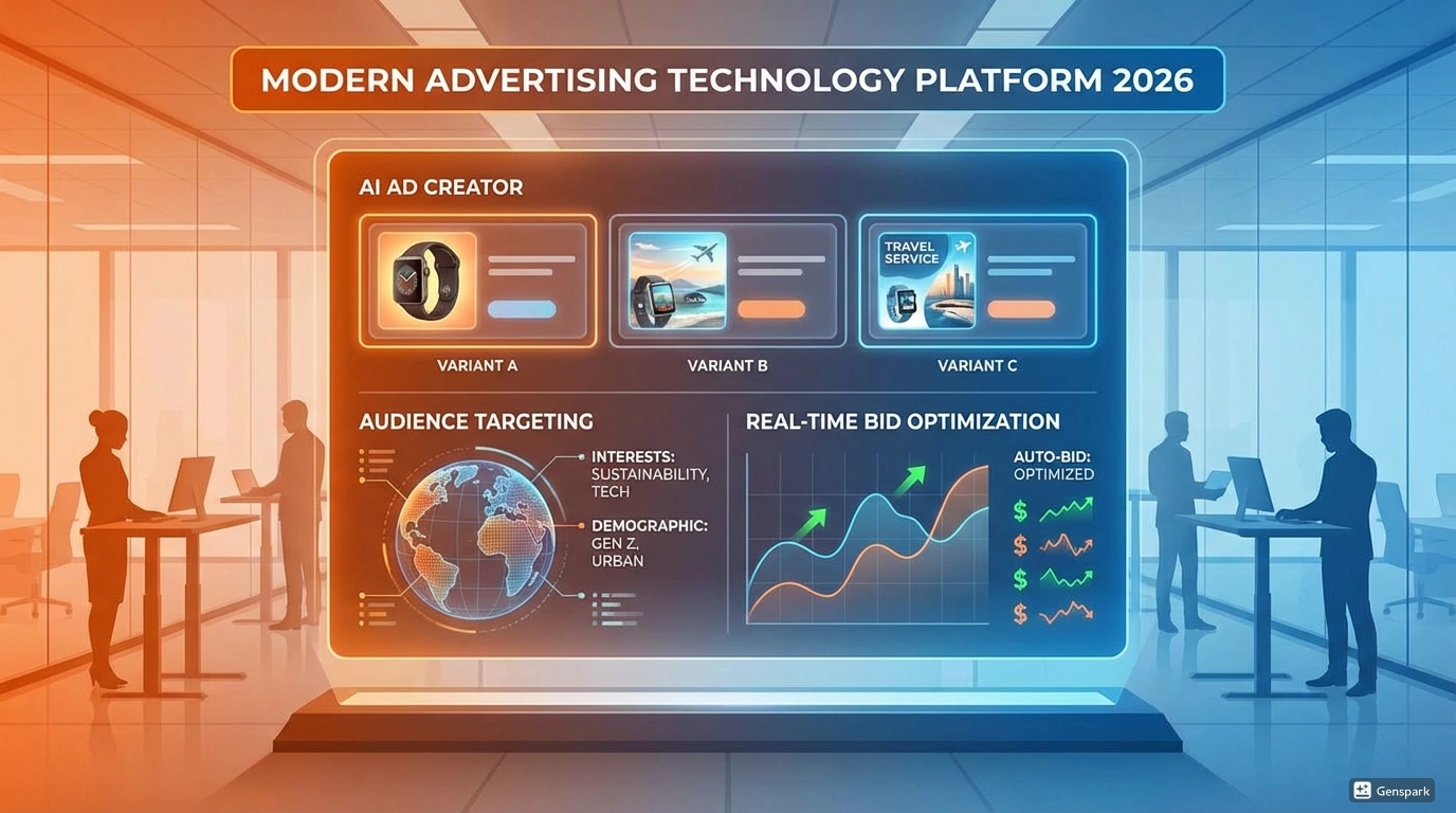 Настройка таргетированной рекламы с AI 2026. AI система автоматически создающая рекламные объявления, подбирающая аудитории и оптимизирующая ставки в реальном времени