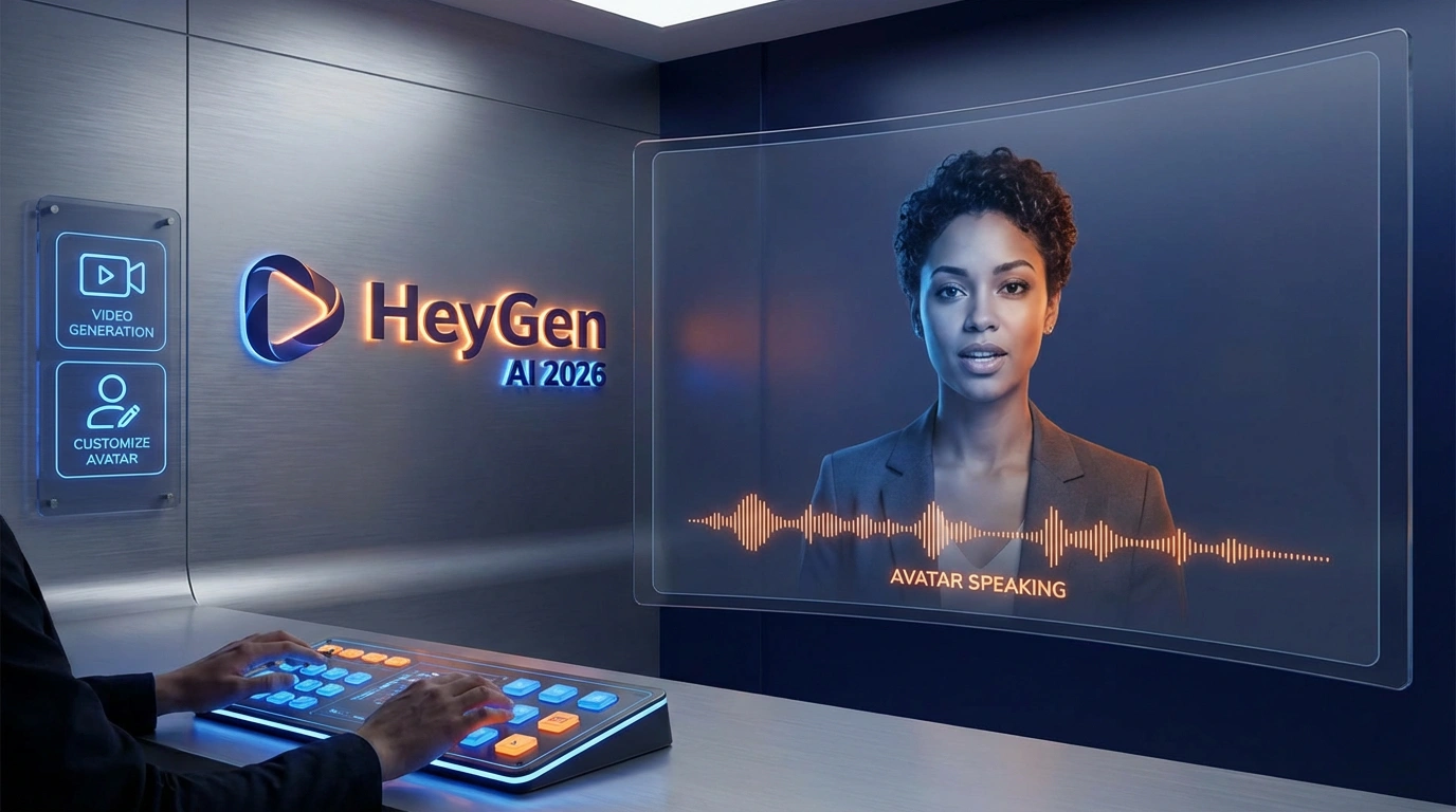 HeyGen - создание видео с AI аватаром. Интерфейс HeyGen для создания видео с цифровым аватаром, генерация говорящих аватаров, платформа создания видео