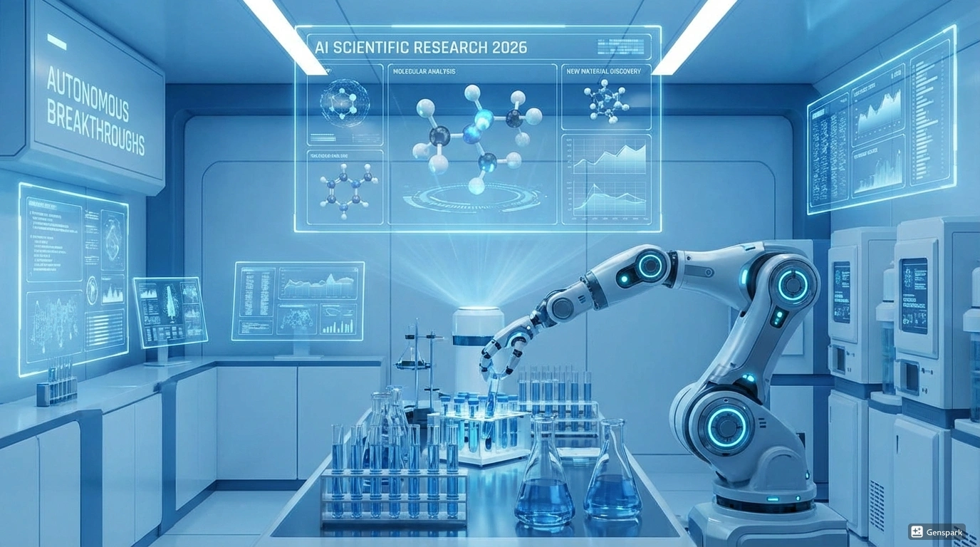 ИИ в науке 2026 - автономные исследования и открытия. Лаборатория с AI проводящим автономные научные исследования, анализирующим молекулярные структуры и делающим открытия