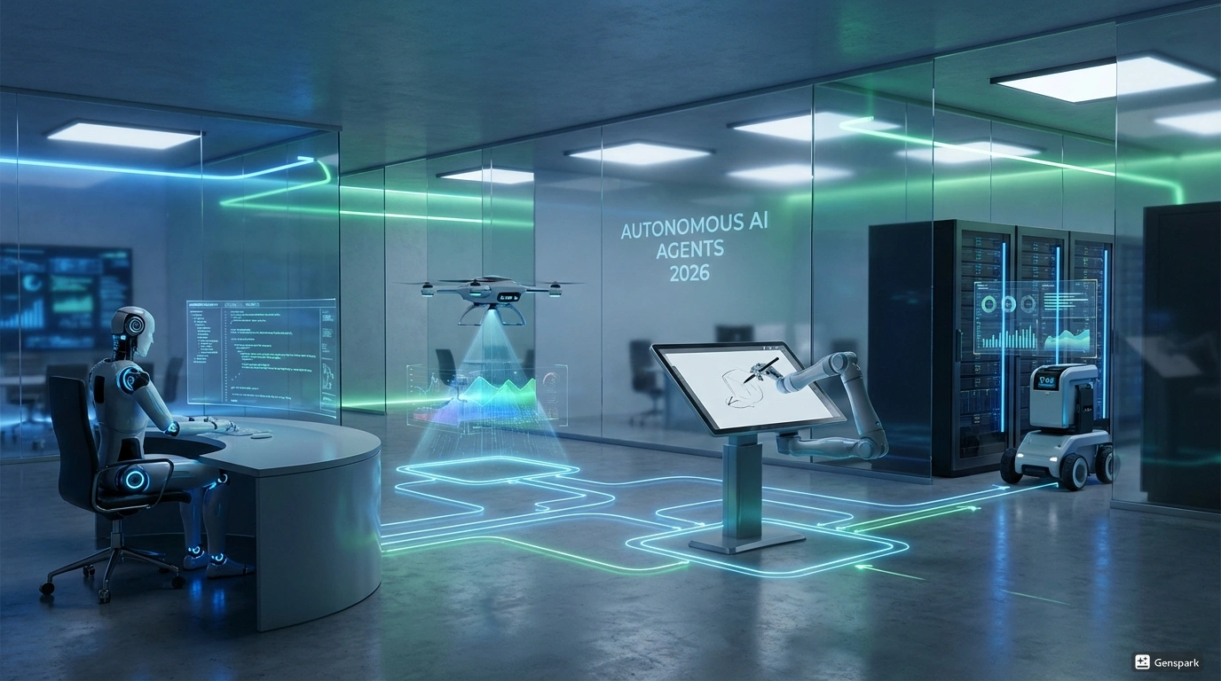 AI-агенты 2026 - автономное выполнение сложных задач. Автономные искусственные интеллект агенты выполняющие различные задачи: программирование, исследования, дизайн и анализ